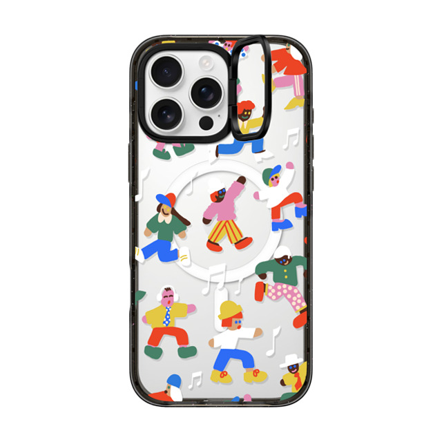 Katie Benn x CASETiFY iPhone 16 Pro Max Case Sticker,Cartoon Black インパクトリングスタンドケース MagSafe対応 Holiday Dance Party by Katie Benn Back to School Katie Benn x CASETiFY iPhone 16 Pro Max Case Sticker,Cartoon Black インパクトリングスタンドケース MagSafe対応 Holiday Dance Party by Katie Benn Back to School