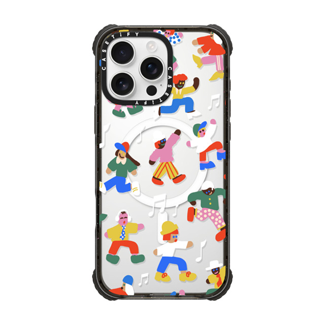 Katie Benn x CASETiFY iPhone 16 Pro Max Case Sticker,Cartoon Black ウルトラ インパクトケース MagSafe 対応 Holiday Dance Party by Katie Benn Back to School Katie Benn x CASETiFY iPhone 16 Pro Max Case Sticker,Cartoon Black ウルトラ インパクトケース MagSafe 対応 Holiday Dance Party by Katie Benn Back to School