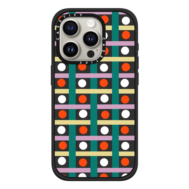 Katie Benn x CASETiFY iPhone 15 Pro Case Matte Black Impact Case MagSafe Compatible Picnic by Katie Benn Katie Benn x CASETiFY iPhone 15 Pro Case Matte Black Impact Case MagSafe Compatible Picnic by Katie Benn