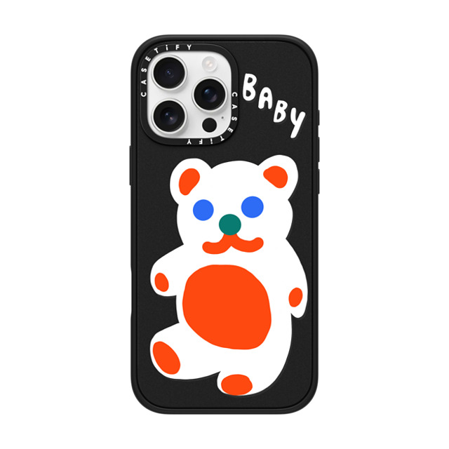 Katie Benn x CASETiFY iPhone 16 Pro Max ケース Animal,Cartoon マットブラック インパクトケース MagSafe対応 Baby Bear by Katie Benn Father's Day Katie Benn x CASETiFY iPhone 16 Pro Max ケース Animal,Cartoon マットブラック インパクトケース MagSafe対応 Baby Bear by Katie Benn Father's Day