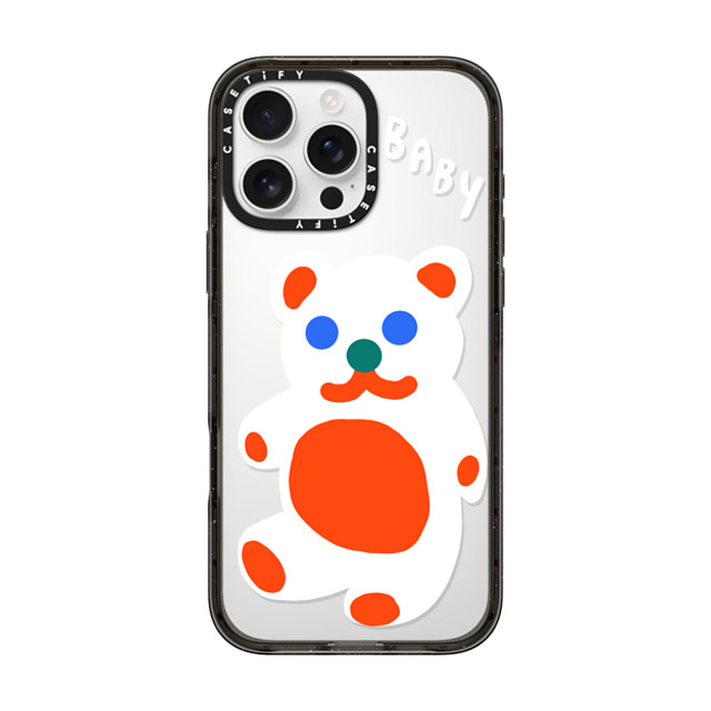 Katie Benn x CASETiFY iPhone 16 Pro Max ケース Animal,Cartoon ブラック インパクトケース Baby Bear by Katie Benn Father's Day Katie Benn x CASETiFY iPhone 16 Pro Max ケース Animal,Cartoon ブラック インパクトケース Baby Bear by Katie Benn Father's Day