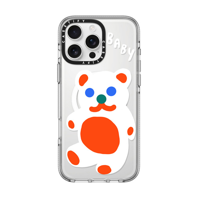 Katie Benn x CASETiFY iPhone 16 Pro Max Case Animal,Cartoon Clear Clear Case MagSafe Compatible Baby Bear by Katie Benn Father's Day Katie Benn x CASETiFY iPhone 16 Pro Max Case Animal,Cartoon Clear Clear Case MagSafe Compatible Baby Bear by Katie Benn Father's Day