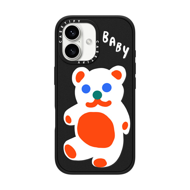 Katie Benn x CASETiFY iPhone 16 ケース Animal,Cartoon マットブラック インパクトケース MagSafe対応 Baby Bear by Katie Benn Father's Day Katie Benn x CASETiFY iPhone 16 ケース Animal,Cartoon マットブラック インパクトケース MagSafe対応 Baby Bear by Katie Benn Father's Day