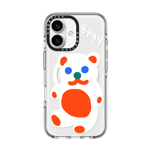 Katie Benn x CASETiFY iPhone 16 ケース Animal,Cartoon クリア クリア ケース MagSafe対応 Baby Bear by Katie Benn Father's Day Katie Benn x CASETiFY iPhone 16 ケース Animal,Cartoon クリア クリア ケース MagSafe対応 Baby Bear by Katie Benn Father's Day