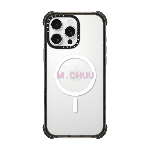 CASETiFY iPhone 16 Pro Max Case Black ウルトラ インパクトケース MagSafe 対応 Custom Case - m. chuu CASETiFY iPhone 16 Pro Max Case Black ウルトラ インパクトケース MagSafe 対応 Custom Case - m. chuu