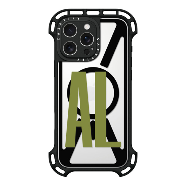 CASETiFY iPhone 16 Pro Max Case Black ウルトラ バウンスケース MagSafe対応 Custom Case - AL CASETiFY iPhone 16 Pro Max Case Black ウルトラ バウンスケース MagSafe対応 Custom Case - AL