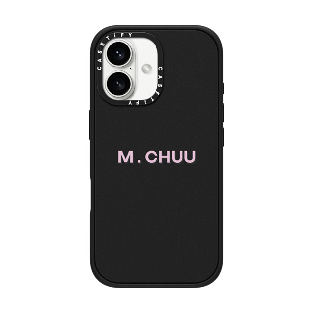 CASETiFY iPhone 16 Case Matte Black Impact Case MagSafe Compatible Custom Case - m. chuu CASETiFY iPhone 16 Case Matte Black Impact Case MagSafe Compatible Custom Case - m. chuu