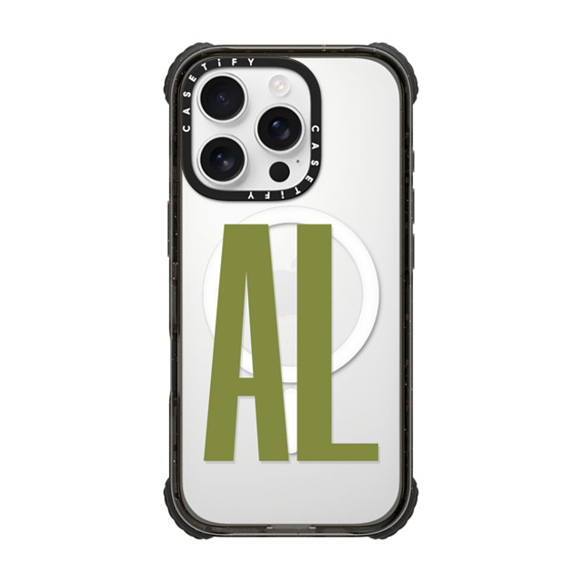 CASETiFY iPhone 16 Pro Case Black ウルトラ インパクトケース MagSafe 対応 Custom Case - AL CASETiFY iPhone 16 Pro Case Black ウルトラ インパクトケース MagSafe 対応 Custom Case - AL