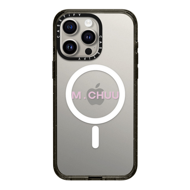 CASETiFY iPhone 15 Pro Max Case Black Impact Case MagSafe Compatible Custom Case - m. chuu CASETiFY iPhone 15 Pro Max Case Black Impact Case MagSafe Compatible Custom Case - m. chuu
